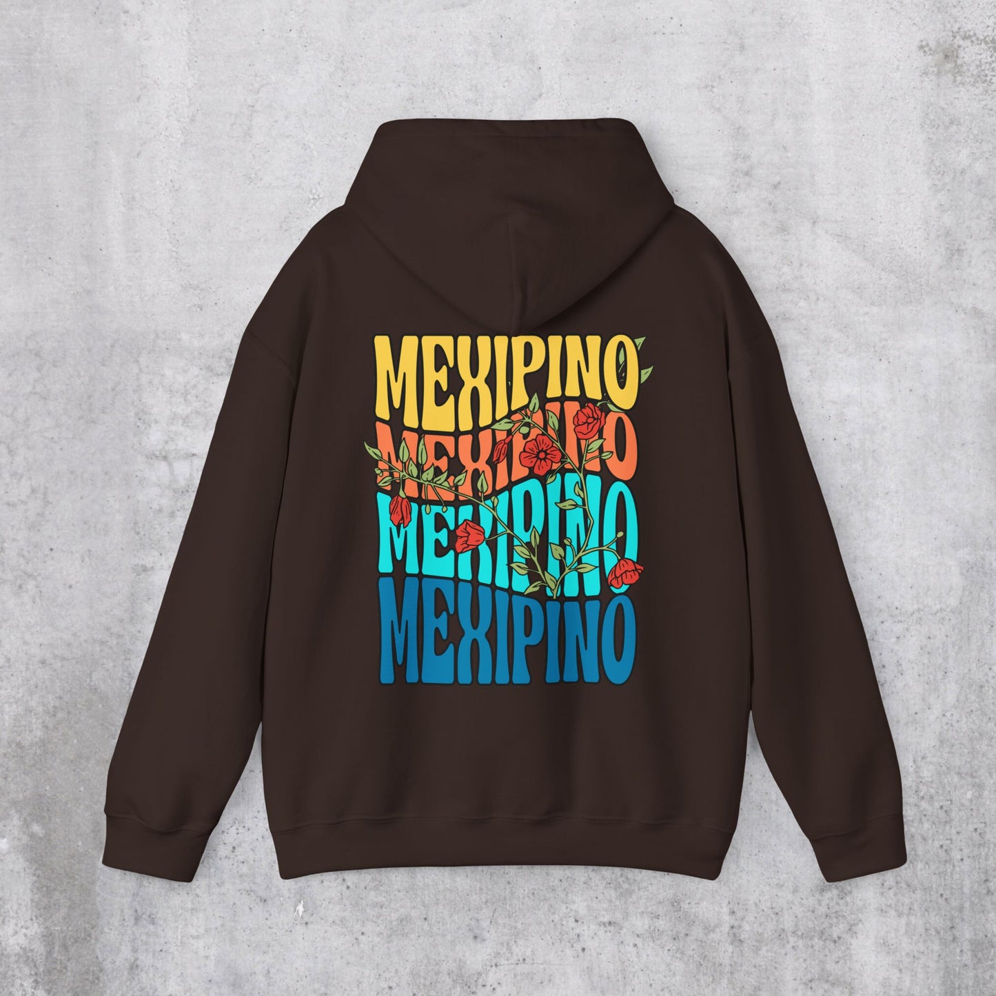 Mexipino Floral Hoodie (Back Design)