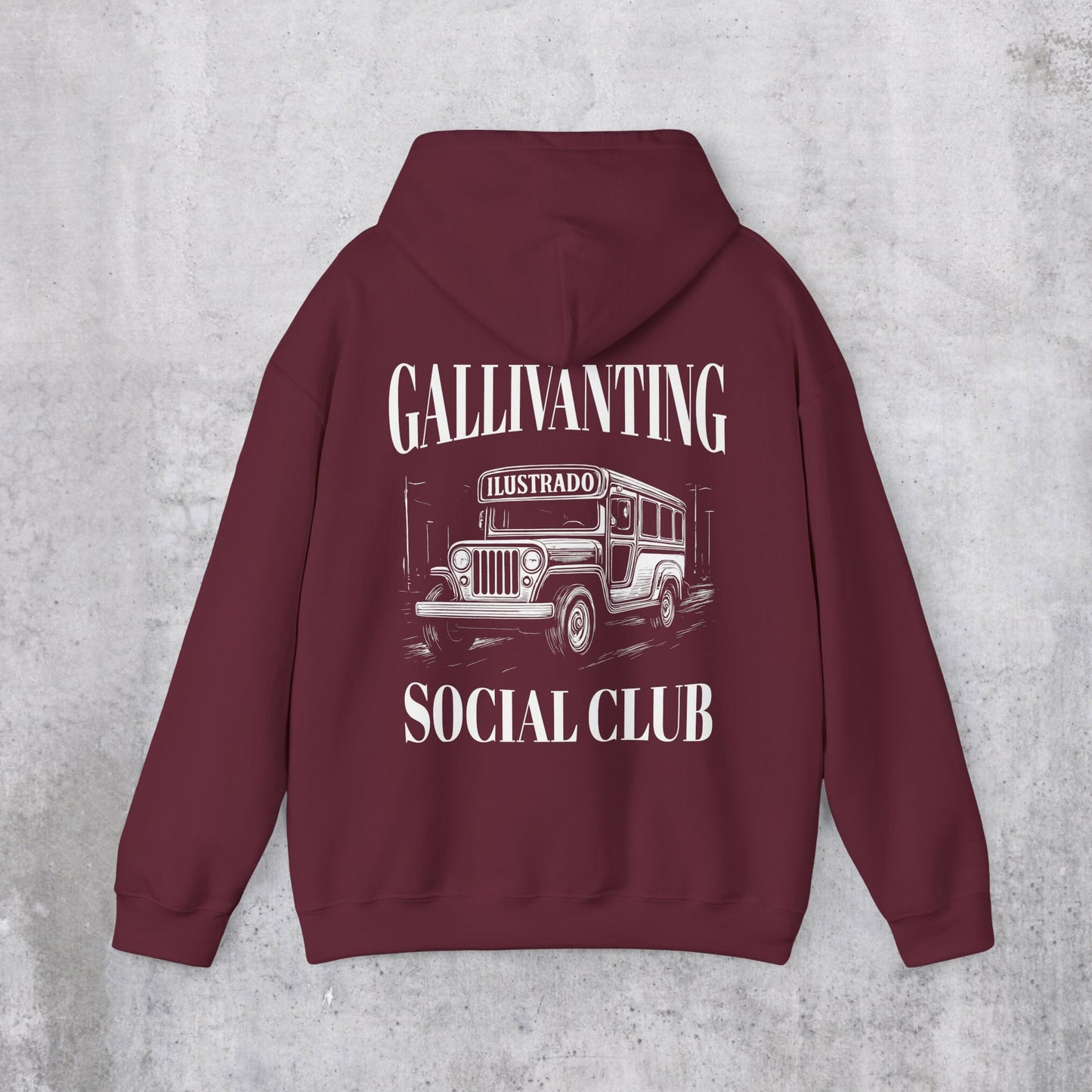 Gallivanting Social Club Jeepney Hoodie (Back Design)