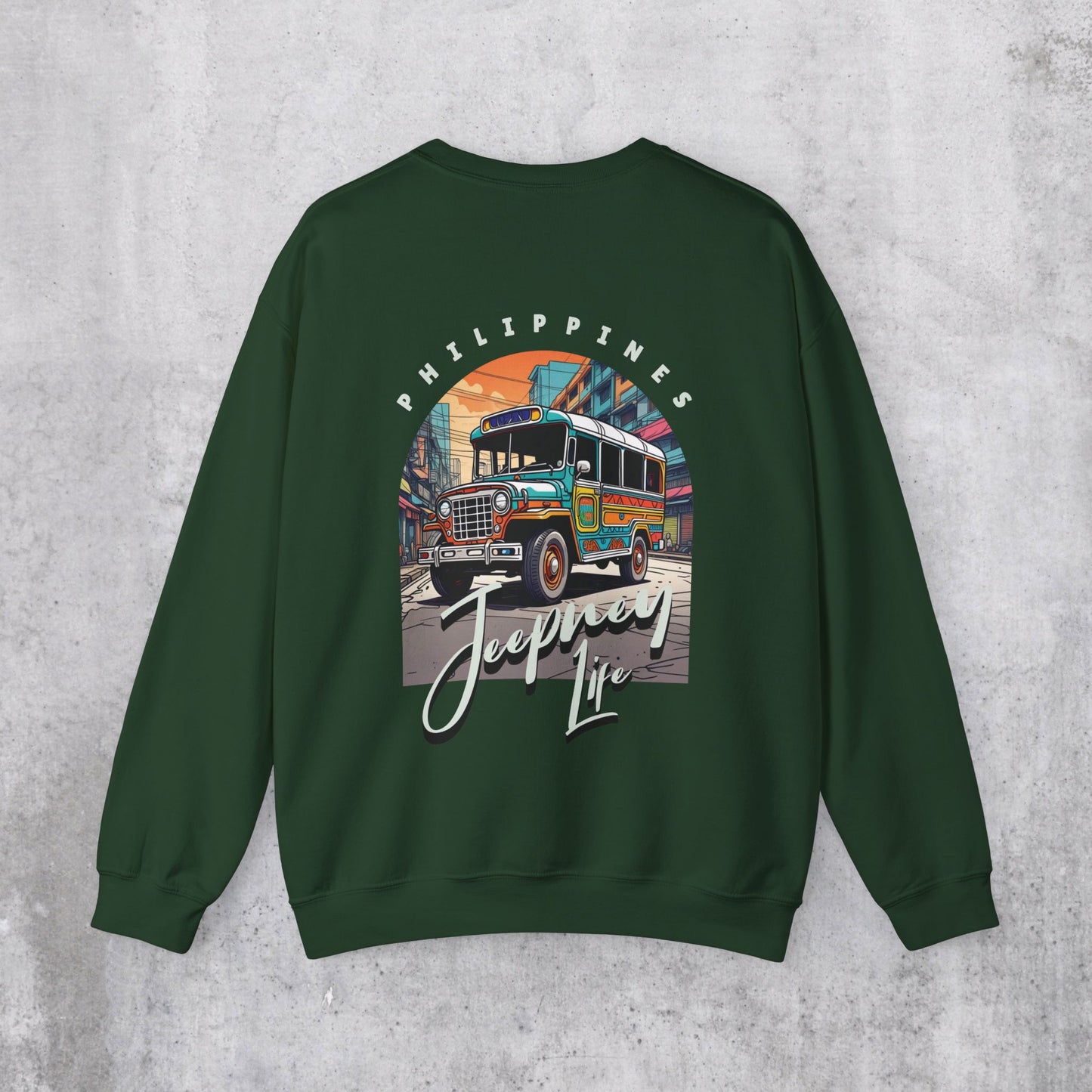 Jeepney Life Sweatshirt (Back Design)