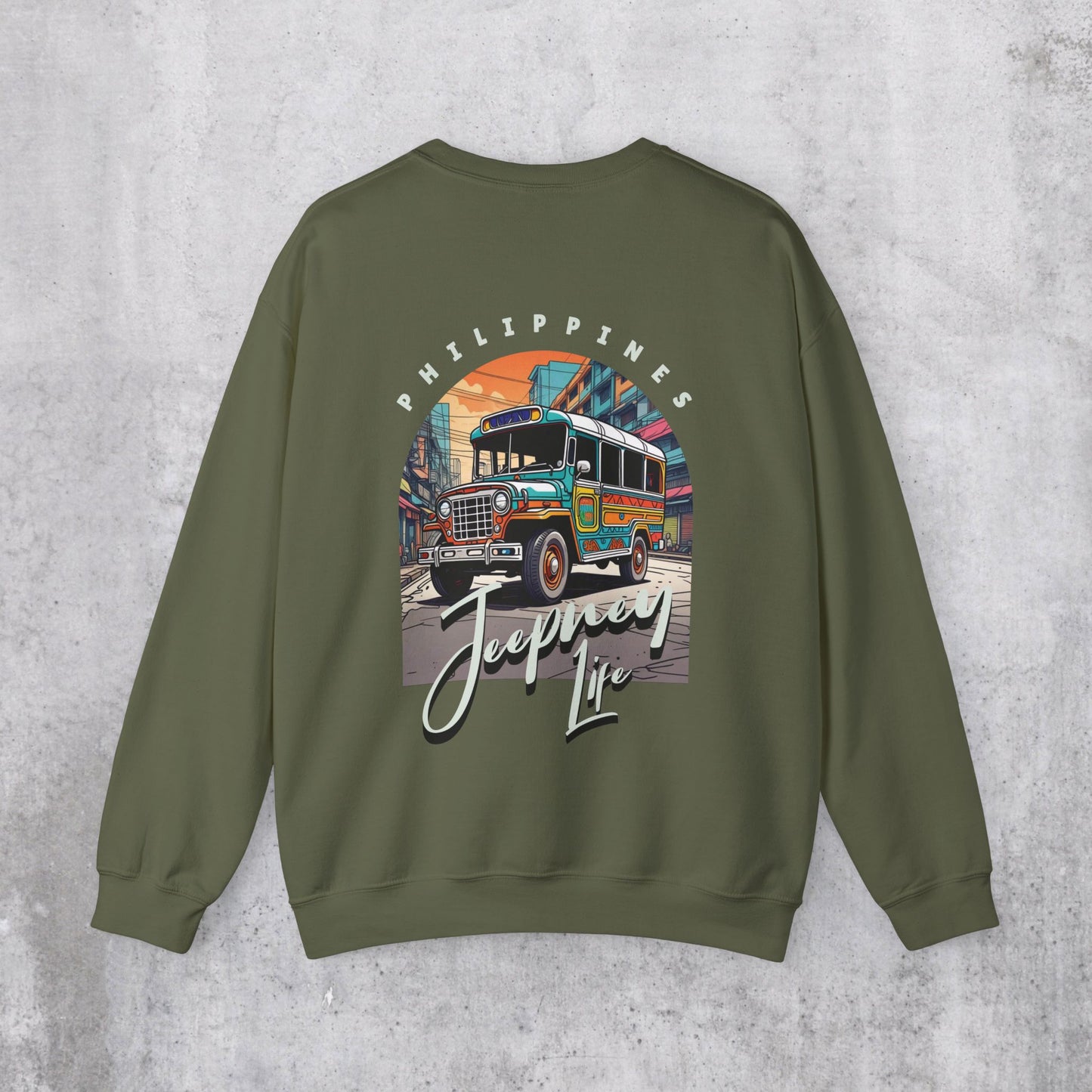 Jeepney Life Sweatshirt (Back Design)