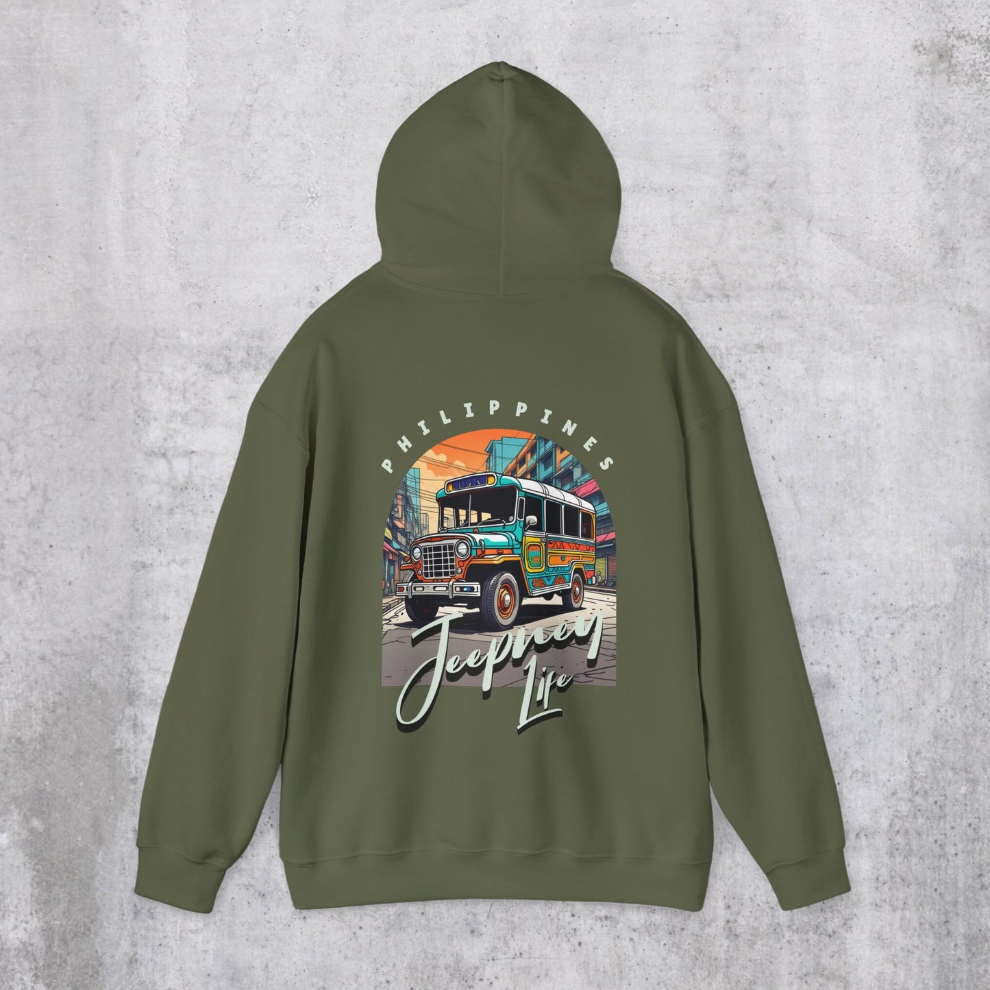 Jeepney Life Hoodie (Back Design)