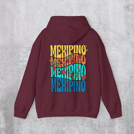 Mexipino Floral Hoodie (Back Design)