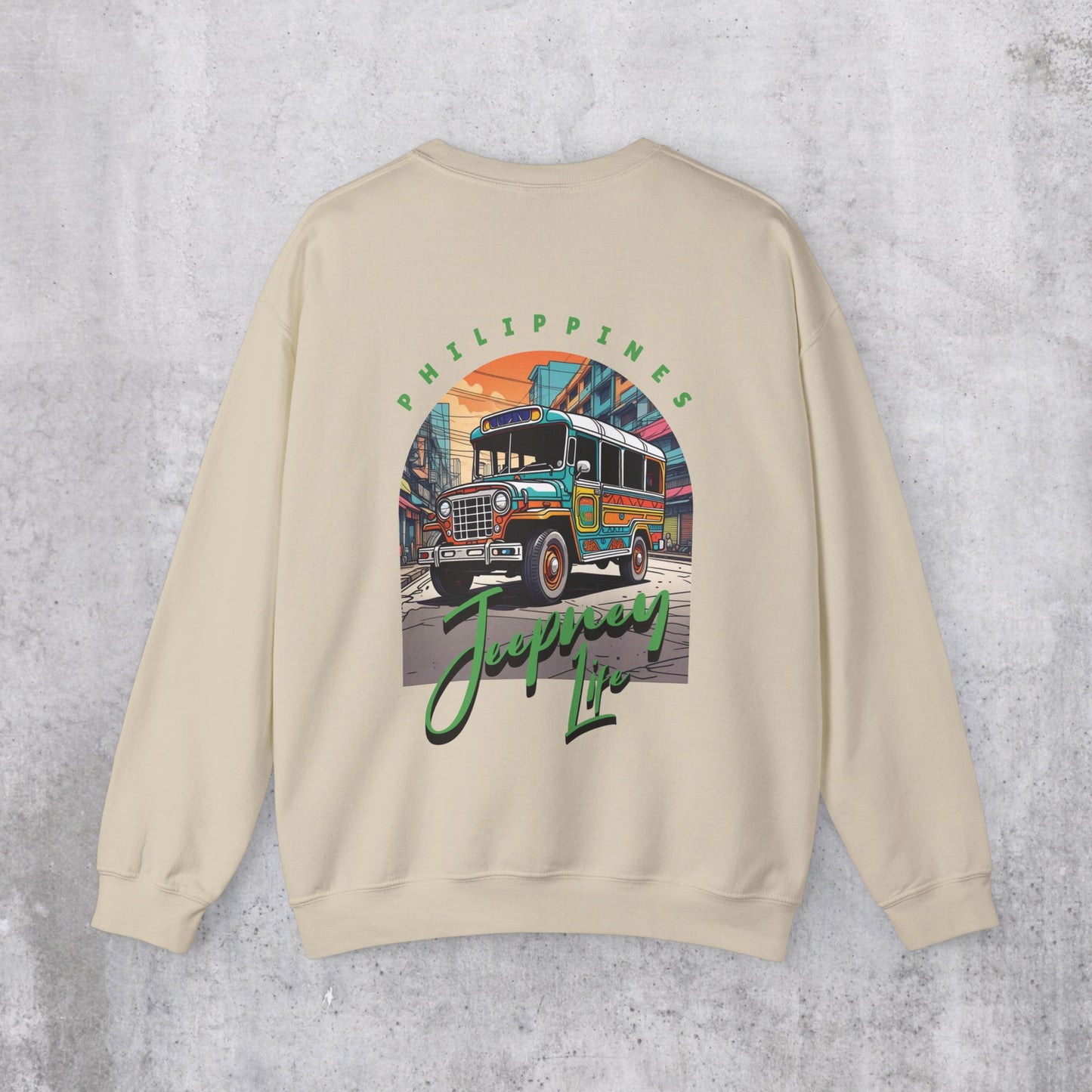 Jeepney Life Sweatshirt (Back Design)