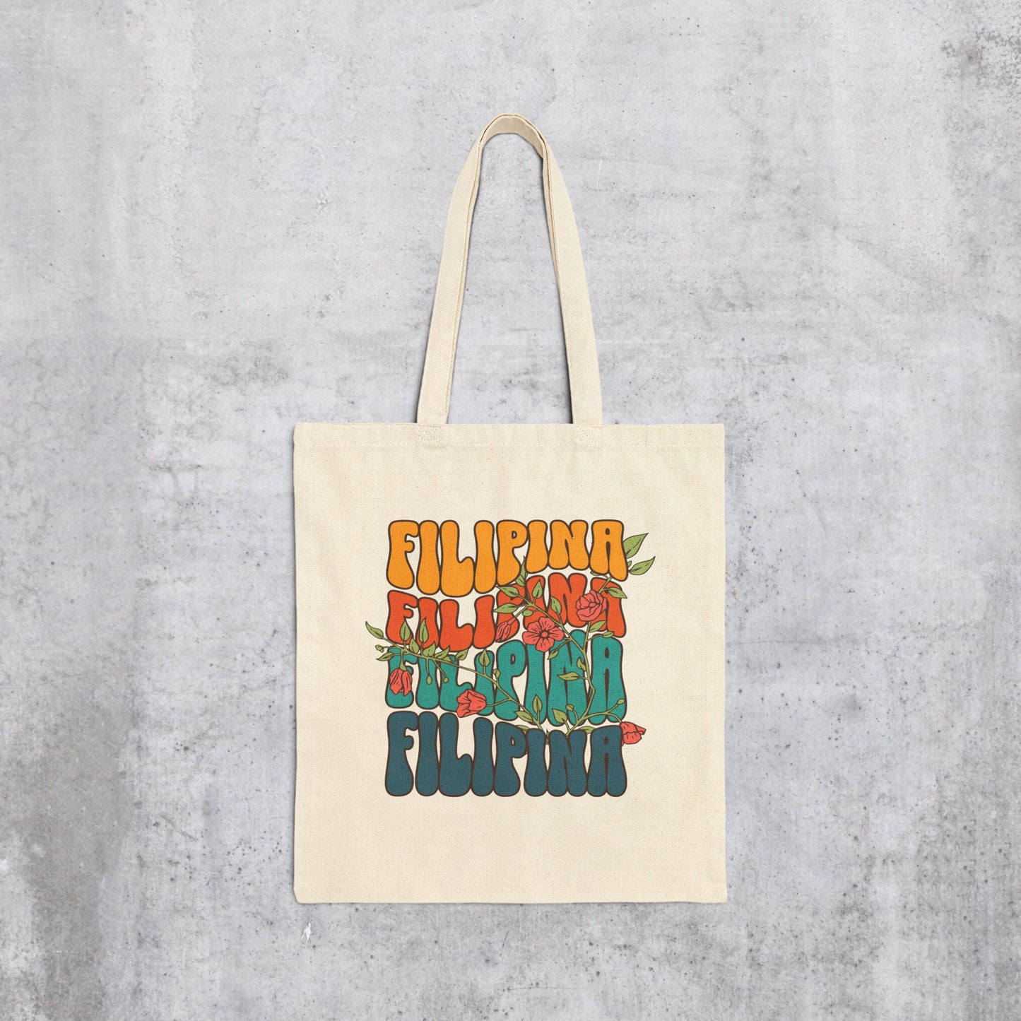 Filipina Floral Tote Bag