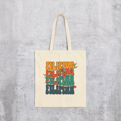 Filipina Floral Tote Bag