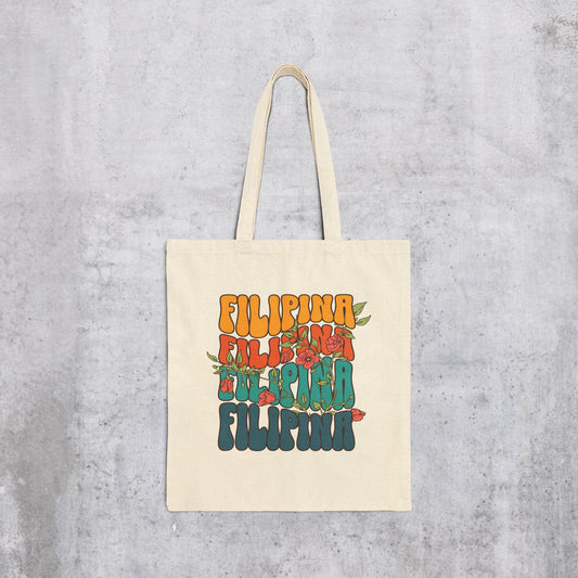 Filipina Floral Tote Bag