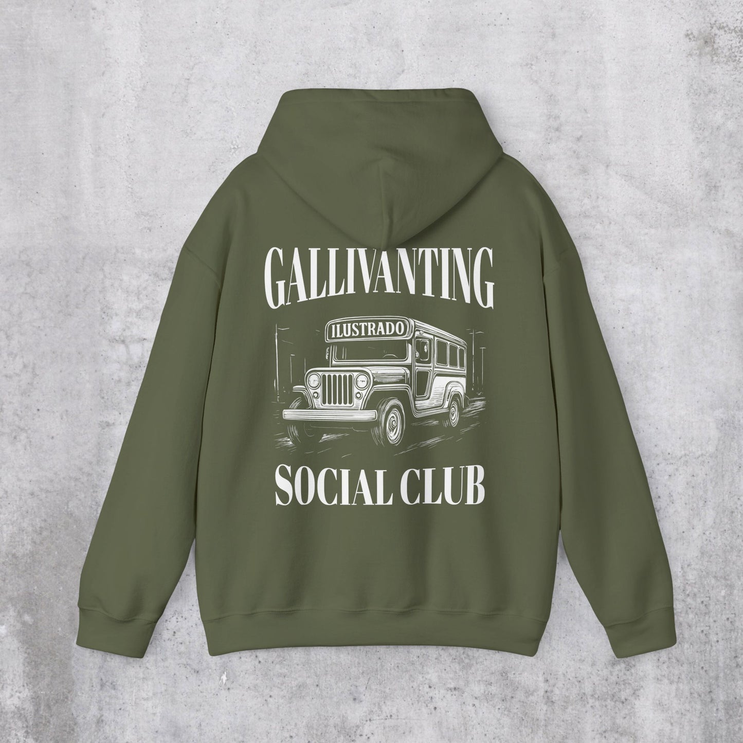 Gallivanting Social Club Jeepney Hoodie (Back Design)