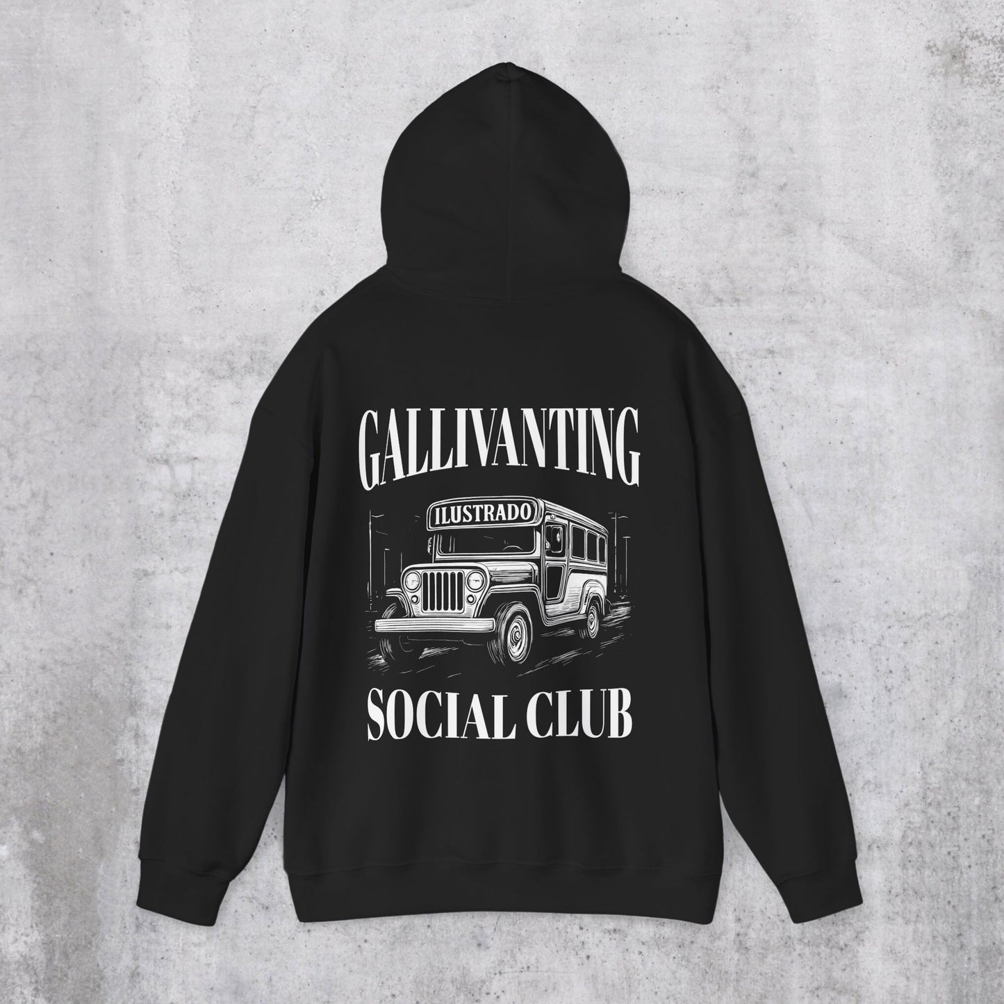 Gallivanting Social Club Jeepney Hoodie (Back Design)